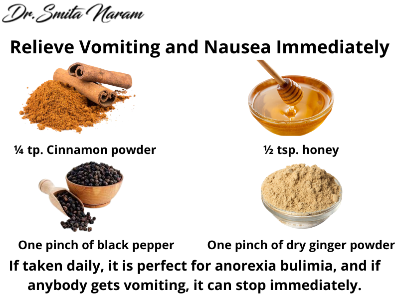 3.  Cinnamon helps relieve vomiting and nausea immediately